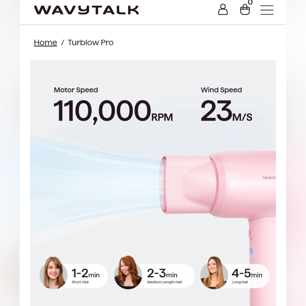 Wavytalk Pink Hair Dryer - Picture 8 of 13